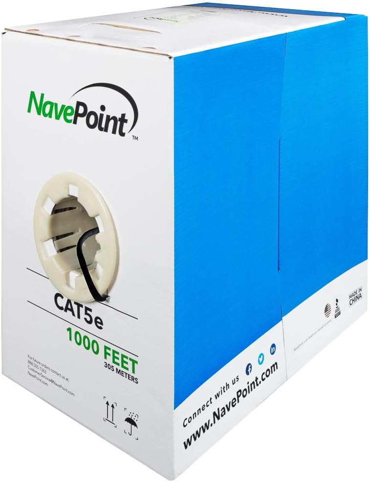 CAT5e Grey Solid Bulk Ethernet Cable 1000ft T66148