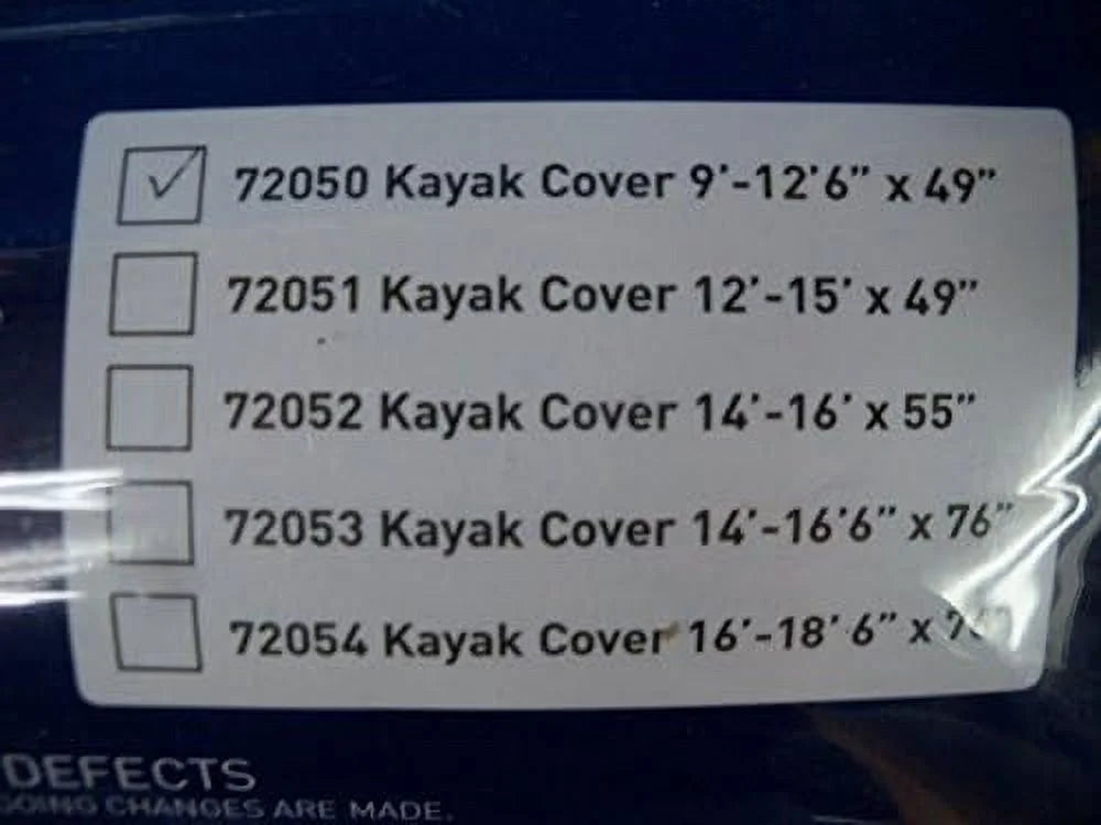 Kayak Cover 9'-12' C929