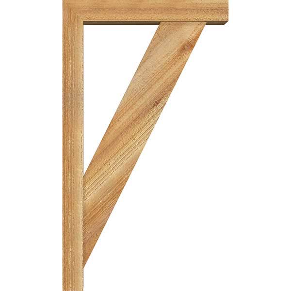 Traditional Block Rough Sawn Bracket with Offset Brace Y177451