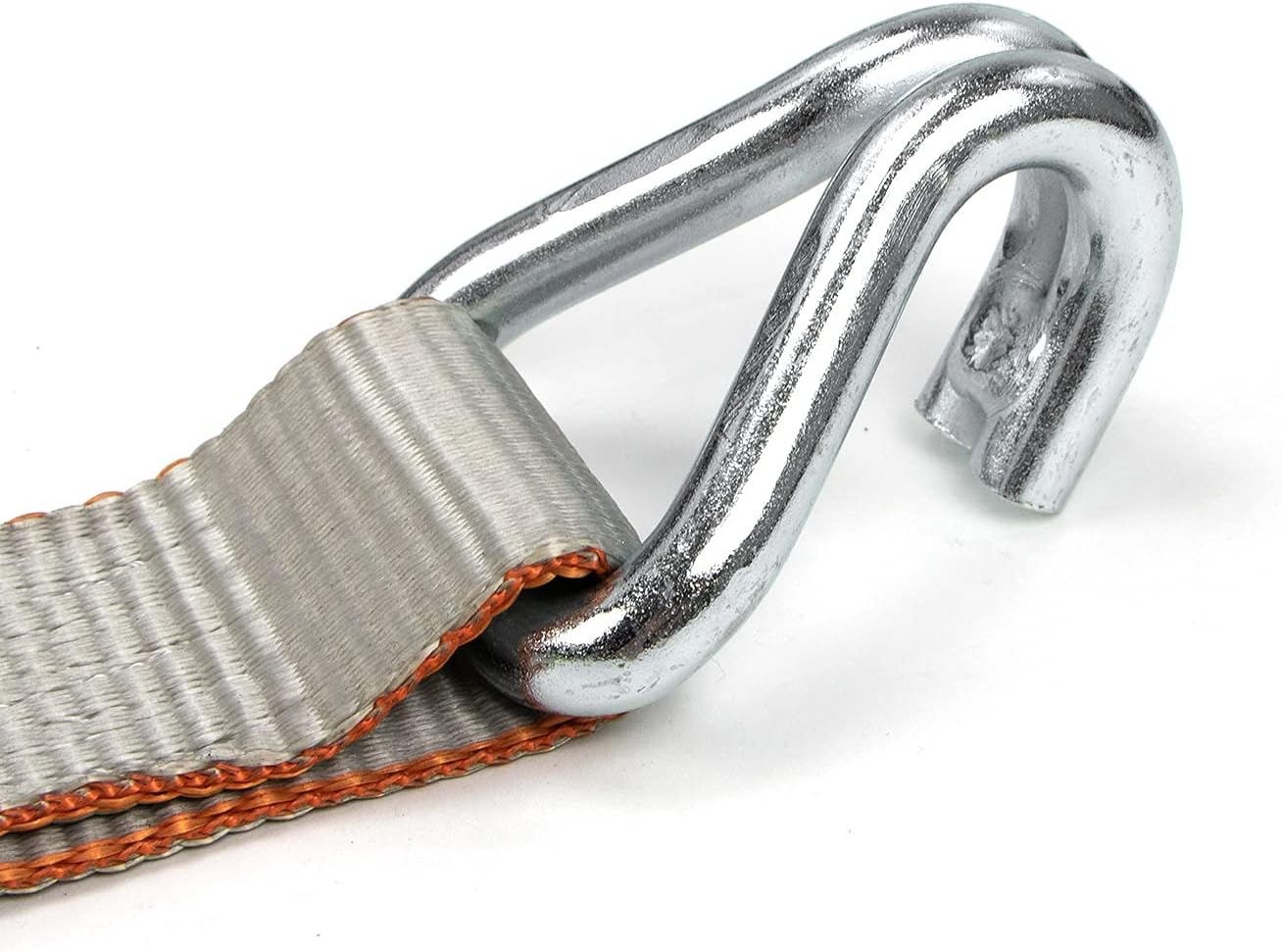 Ratchet Strap with Wire Hooks, 2 Inch x 15 Foot, 4 Pack, 3,300 Pound Safe Working Load E53687