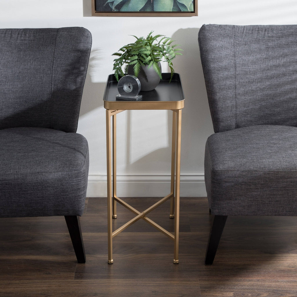 Bronze Metal Accent Table V80393