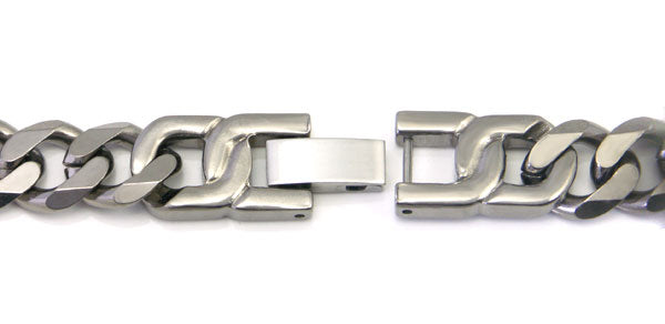 Titanium Curb Link Bracelet 8.5" A96704