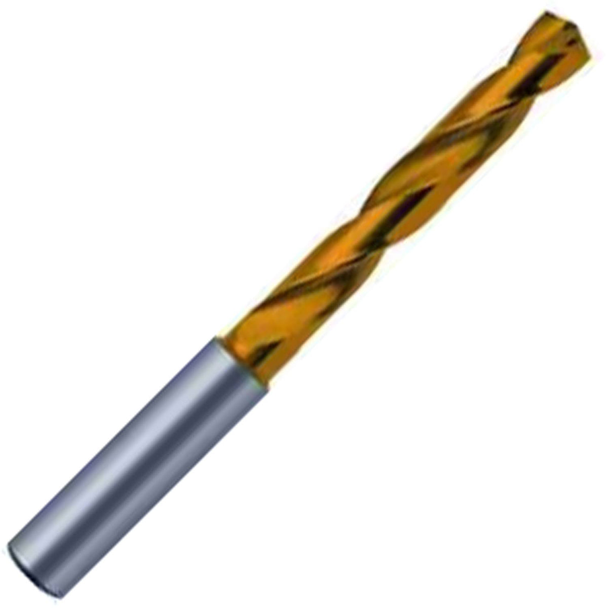 4.4mm Solid Carbide Jobber Drill, Tin Finish, 74mm OAL O11496