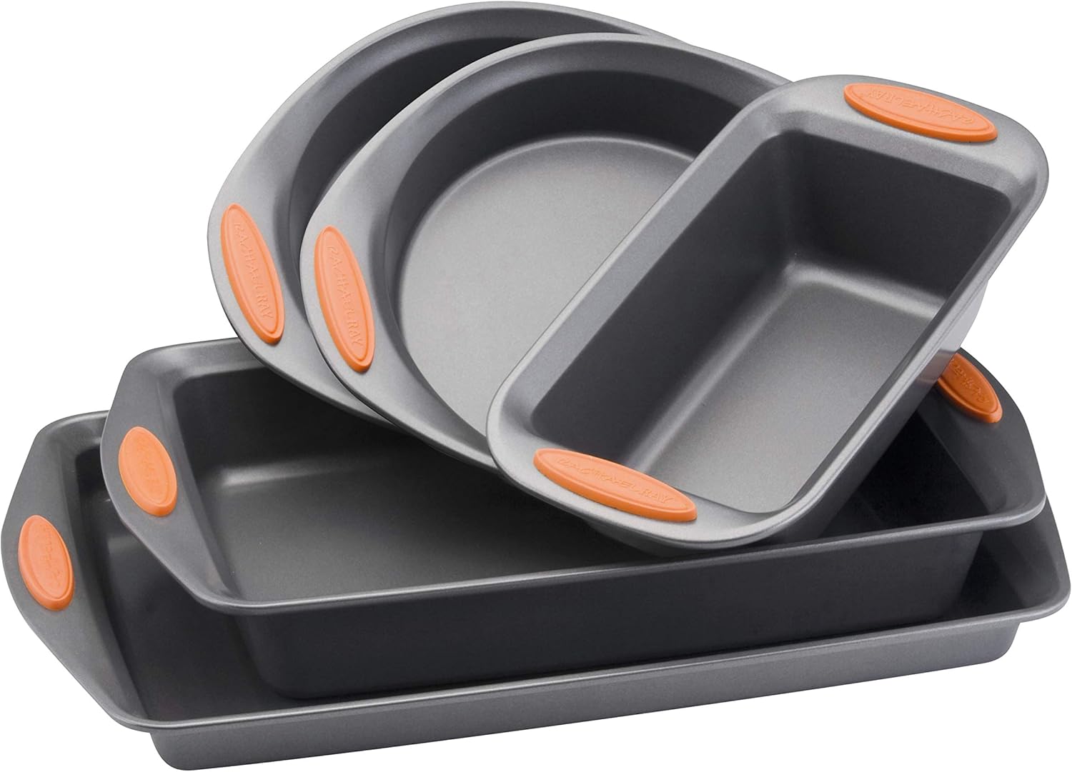 5 Piece Nonstick Bakeware Set with Bread Pan, Baking Pans and Cake Pans K488075