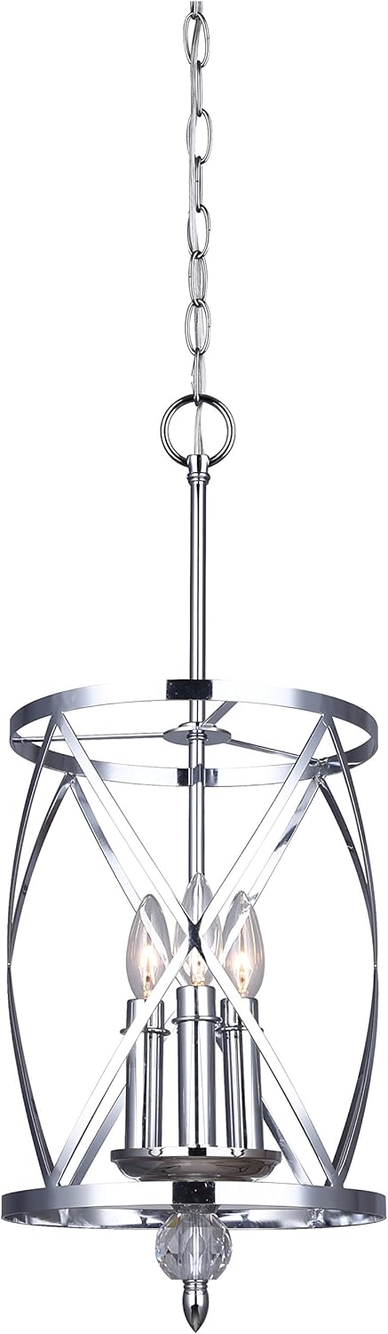 Chrome 3-Light Chandelier H150820