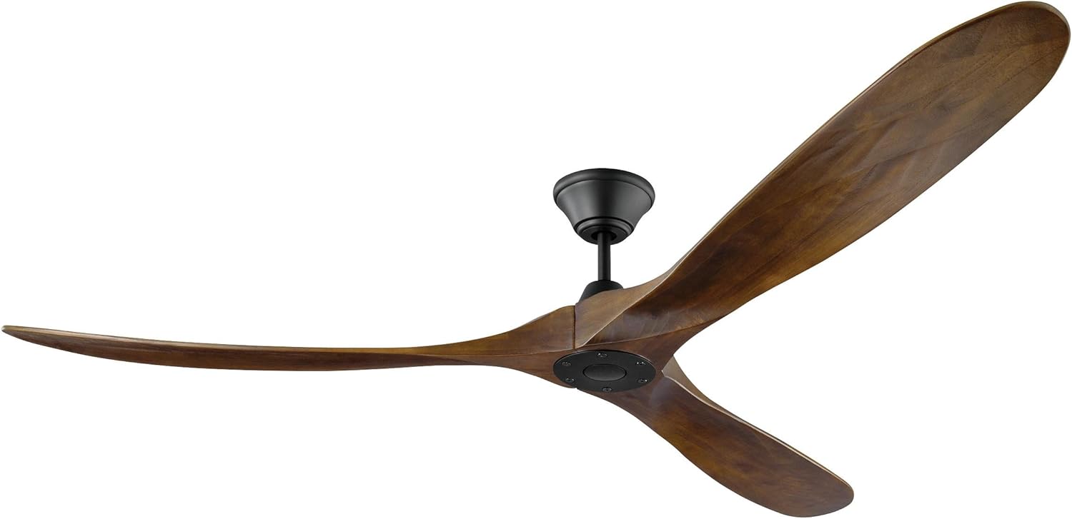 Matte Black 52 Outdoor Ceiling Fan with Remote Control A382322