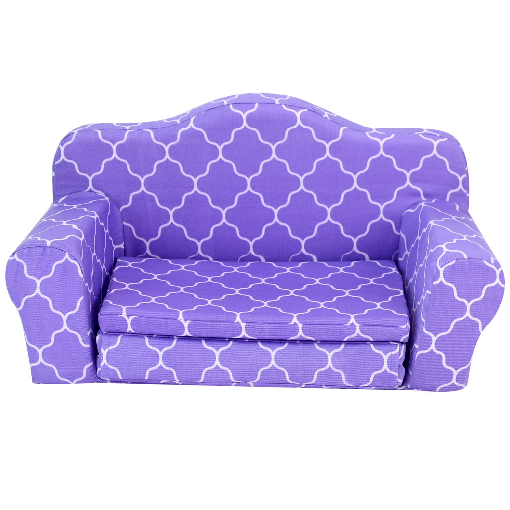 Plush Pull Out Couch/Double Bed for 18" Dolls J2699