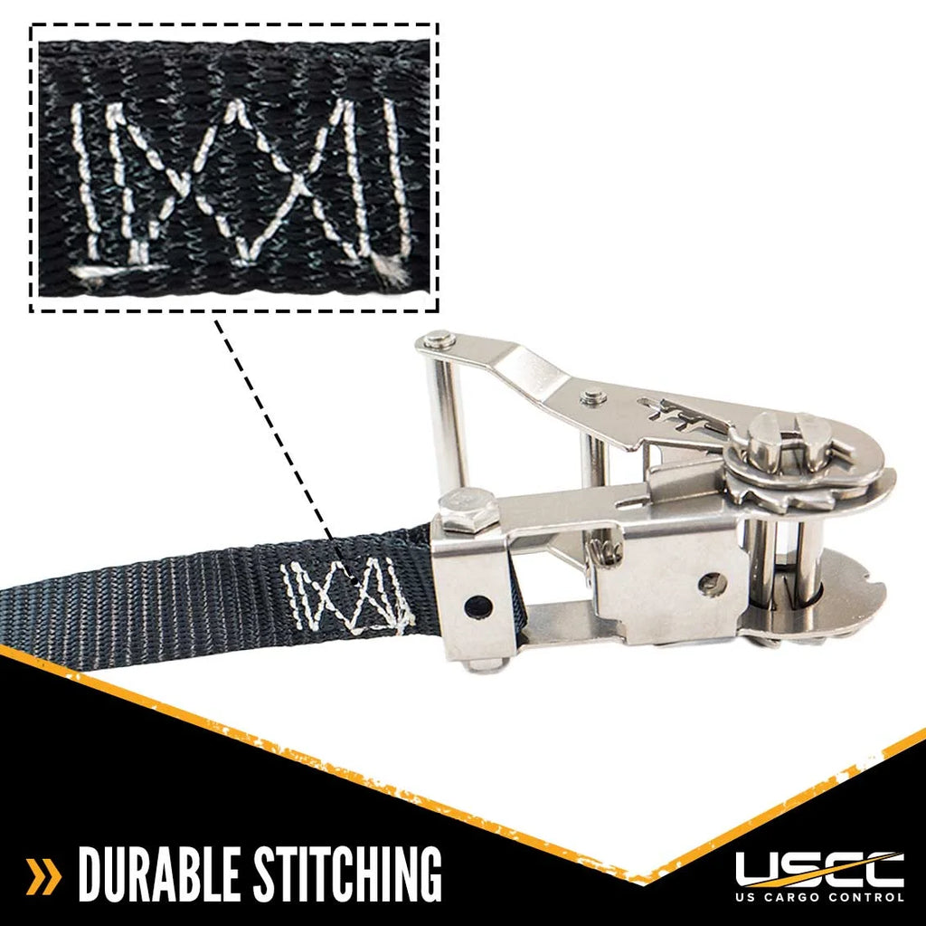 Black Stainless Steel Endless Ratchet Strap 4 Pack W71478