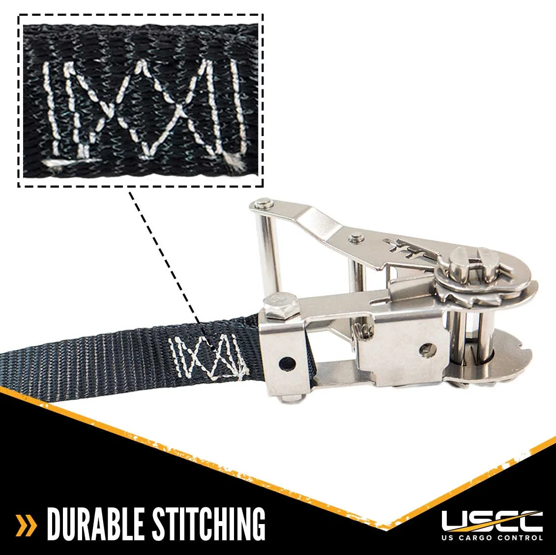 Black Stainless Steel Endless Ratchet Strap 4 Pack W71478