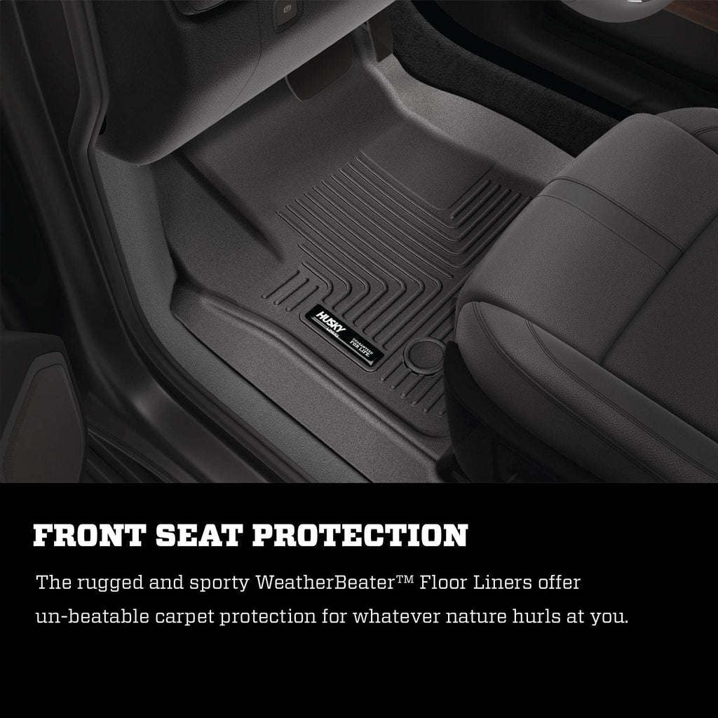 Black Front Floor Liners 2 Pcs X857463