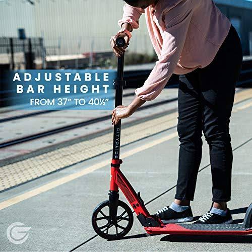Kick Scooter Foldable Lightweight Adjustable Black C42405