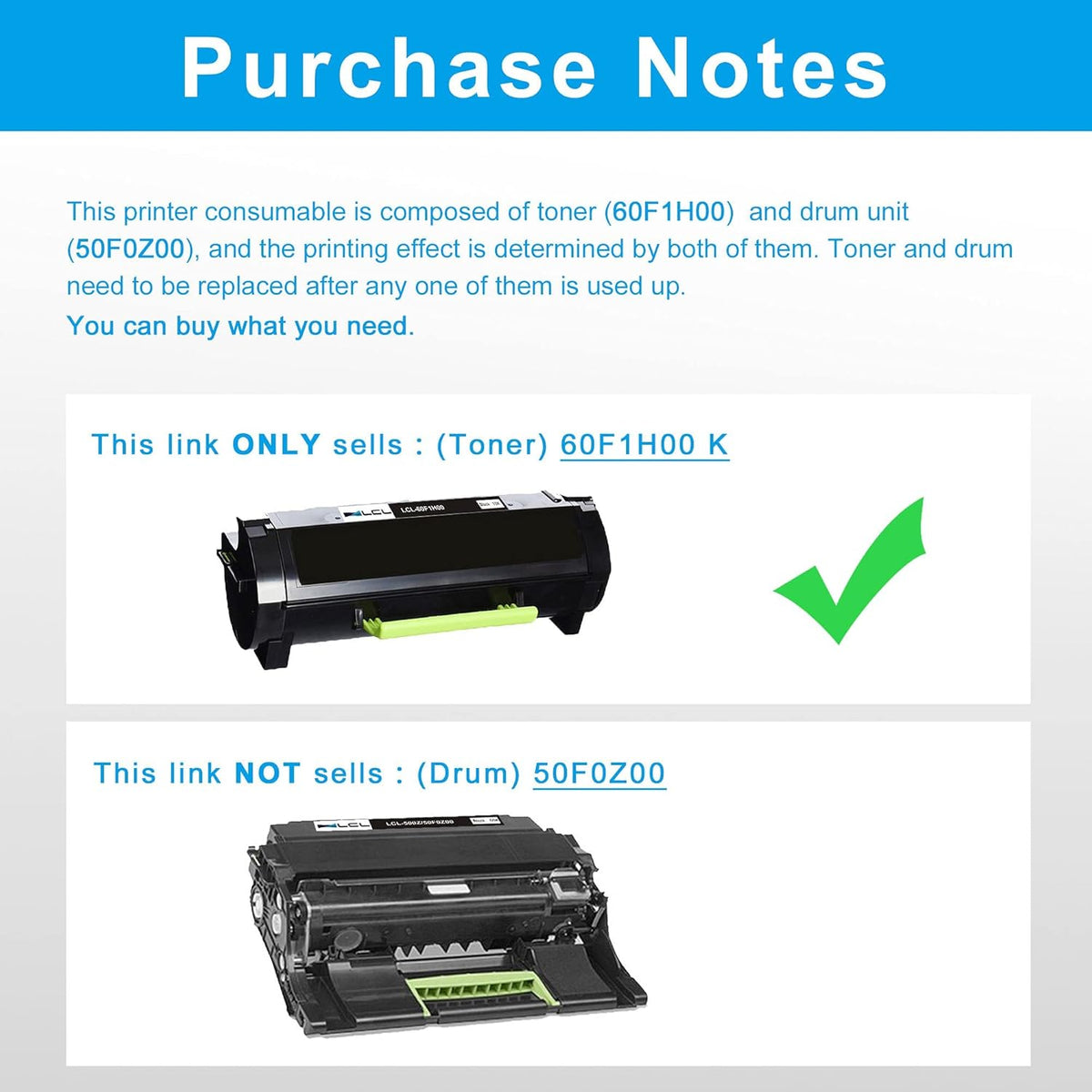Black Toner Cartridge 1-Pack H850