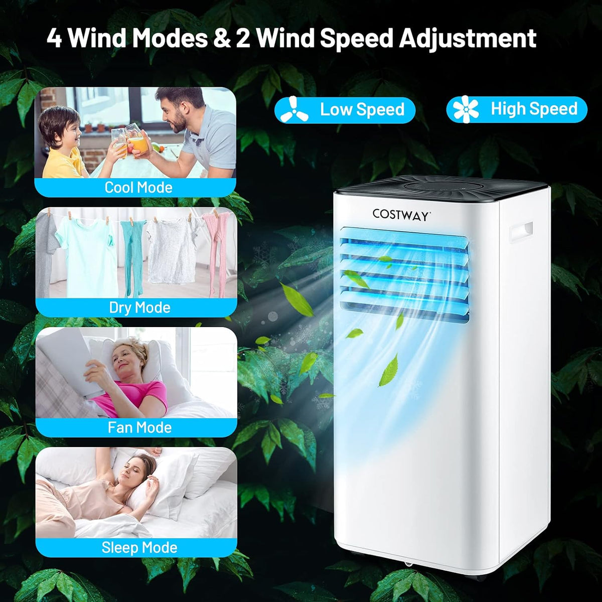 Portable Air Conditioner 10000BTU (SACC 7000 BTU) with Remote Control X96859
