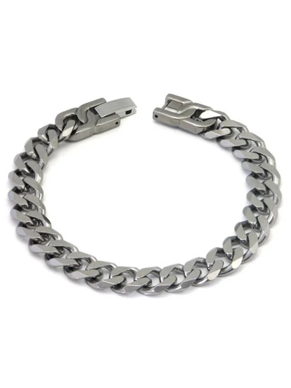 Titanium Curb Link Bracelet 8.5" A96704