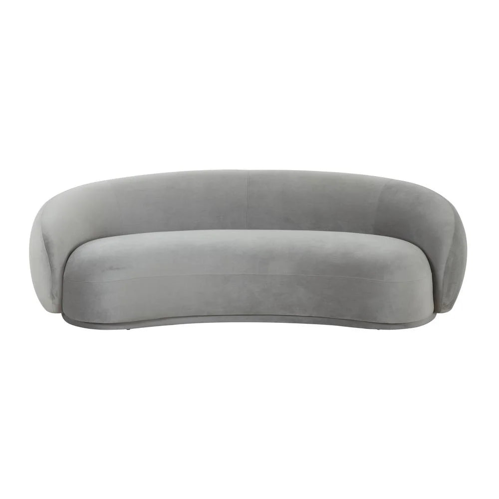 Light Grey Velvet Sofa W324834