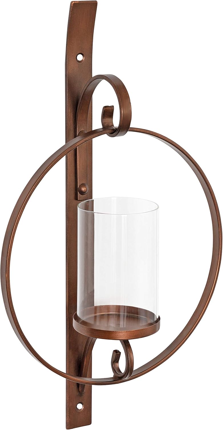 Gold Metal Wall Candle Holder Sconce, Pack of 2 X394