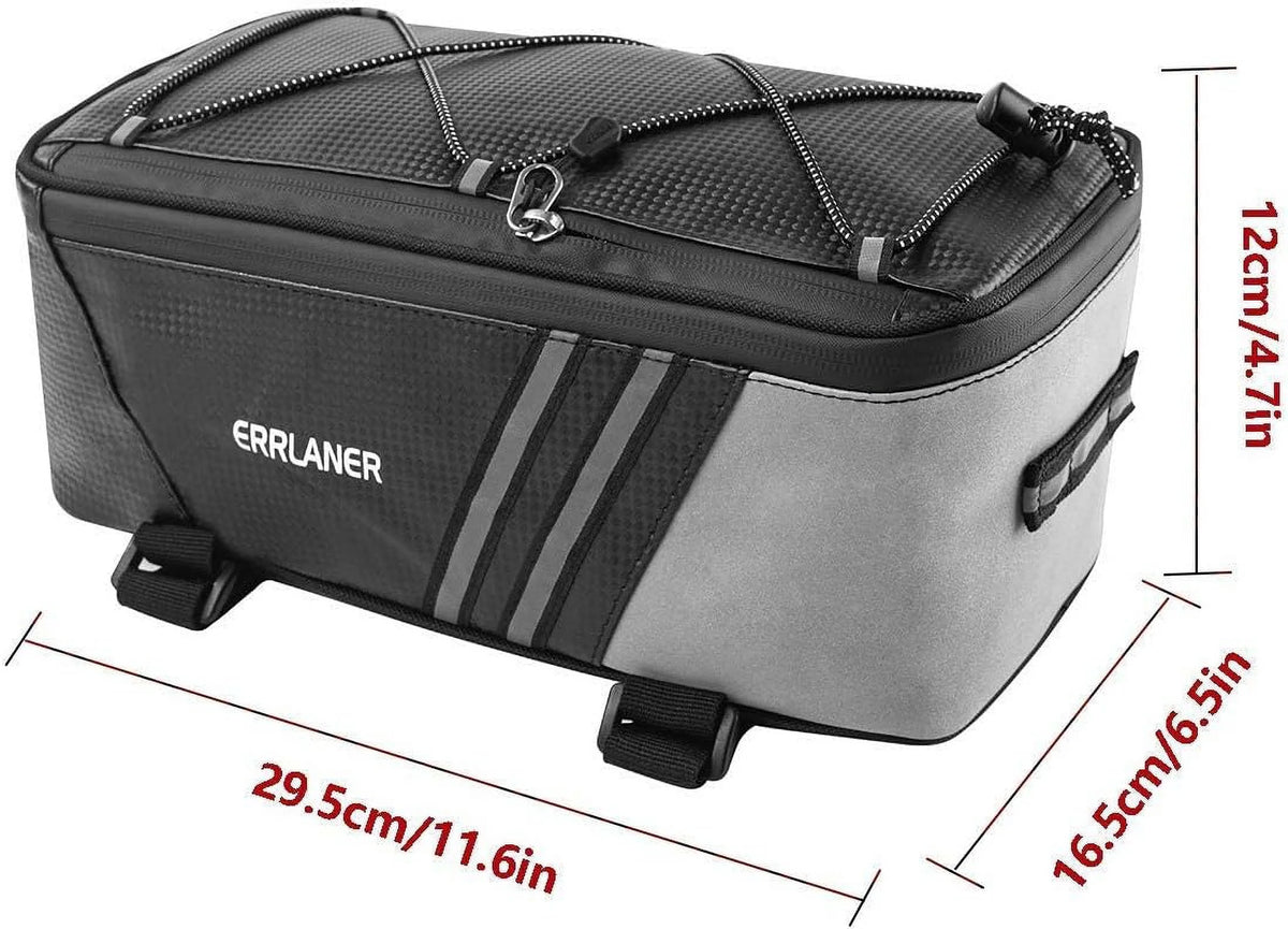 Rear Carrier Bag Waterproof 7L Bike Pannier with Rain Cover O94503