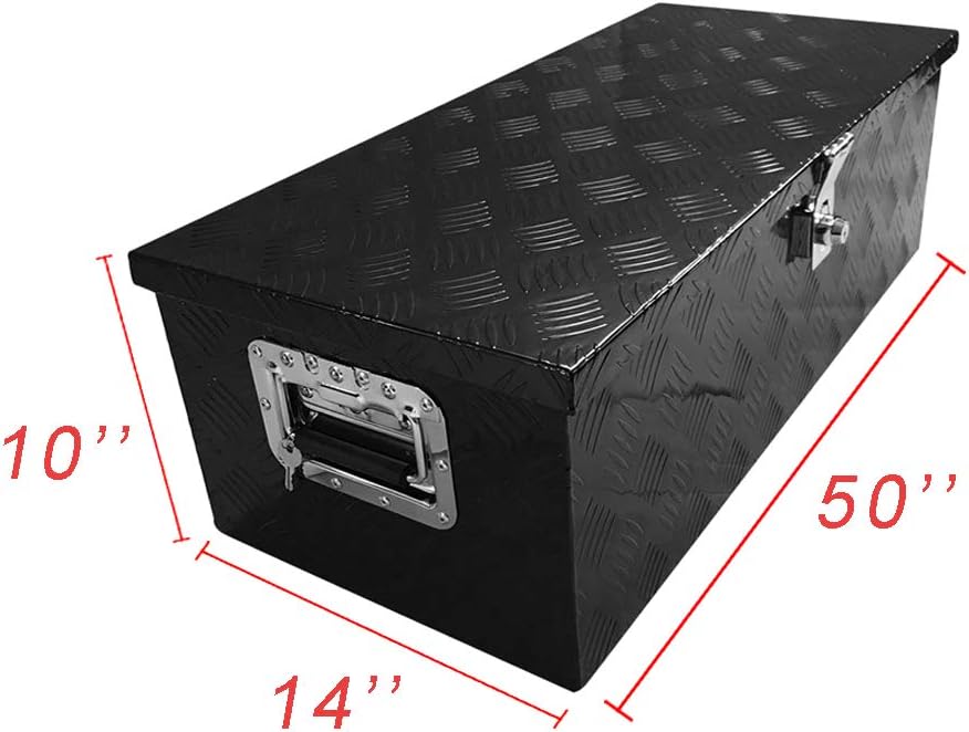 Black Aluminum Truck Bed Storage Toolbox K824