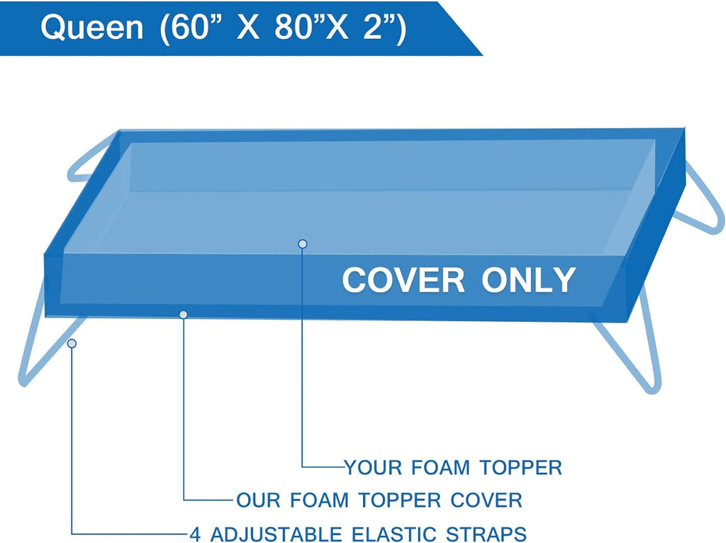 Queen Size Bamboo Rayon Zippered Mattress Protector Cover X81059