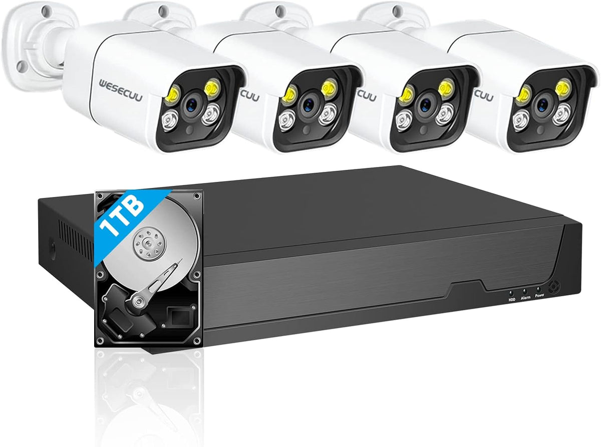 5MP NVR 8 Channel Poe Security Camera System with 1TB Hard Drive J645854