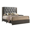 Black Tufted Low Profile Standard Bed B82677