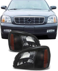 Chrome Clear Headlights Front Lamps Pair F567620
