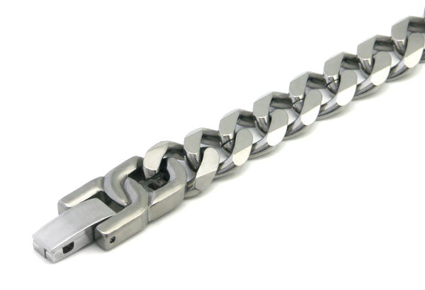 Titanium Curb Link Bracelet 8.5" A96704