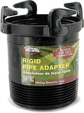 Black Rotating Rigid Sewer Pipe Adapter 3" Bayonet Quantity 6 Pack of 2 G519
