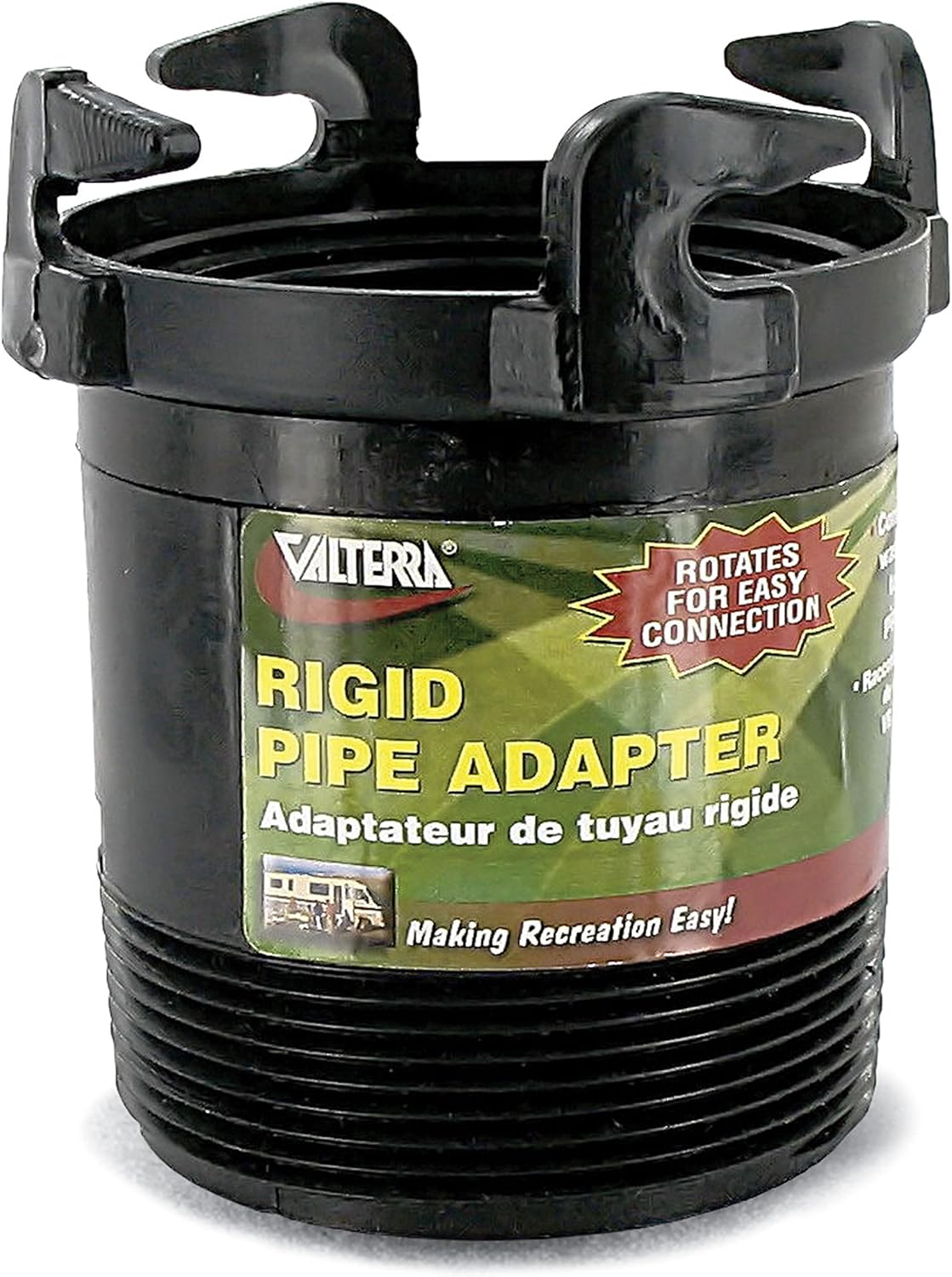 Black Rotating Rigid Sewer Pipe Adapter 3" Bayonet Quantity 6 Pack of 2 G519