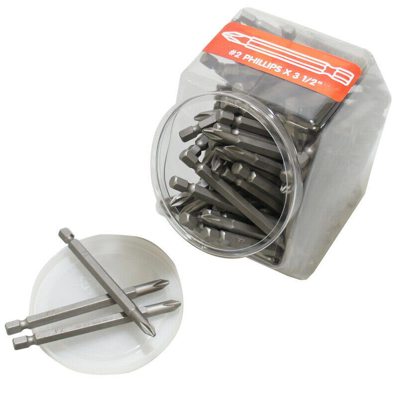 100 PC Carbon Steel Screwdriver Bit Z3486