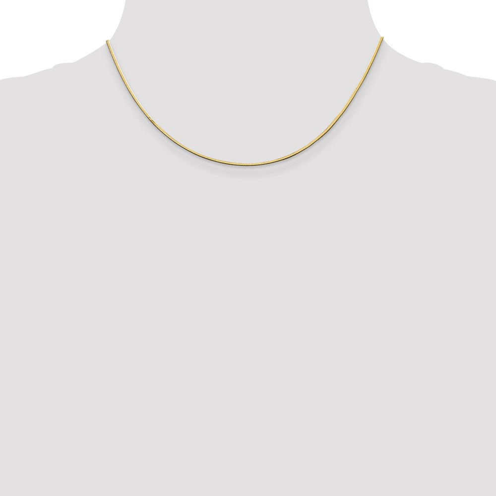 14kt Yellow Gold 16 inch Octagonal Snake Chain A235