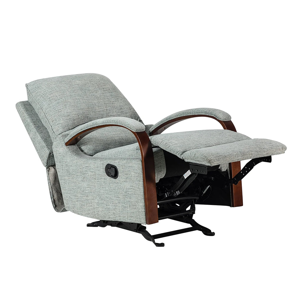 Sage Upholstered Rocking Recliner Chair with Metal Base W9896