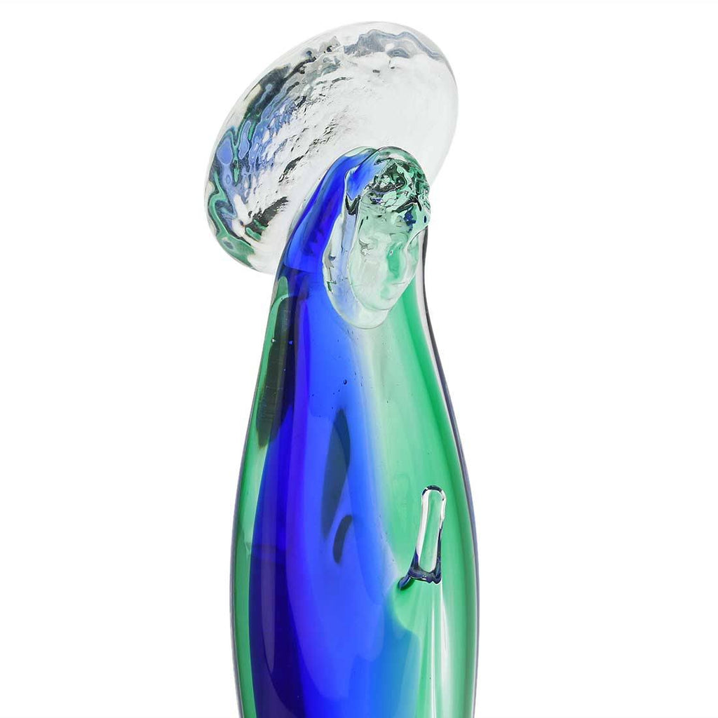 Green Blue Murano Glass Madonna U554