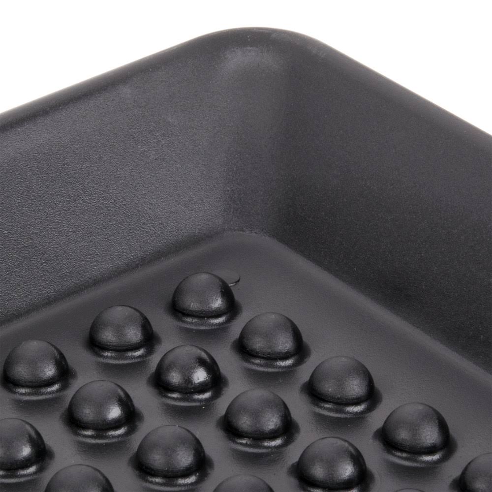 12x22 x 24x22 Charcoal Polypropylene Pizza Tray - 12/Case L170902