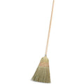Natural Broom with Wood Handle, 10 inch Bristle, 55 inch L, 12 Pack N444352