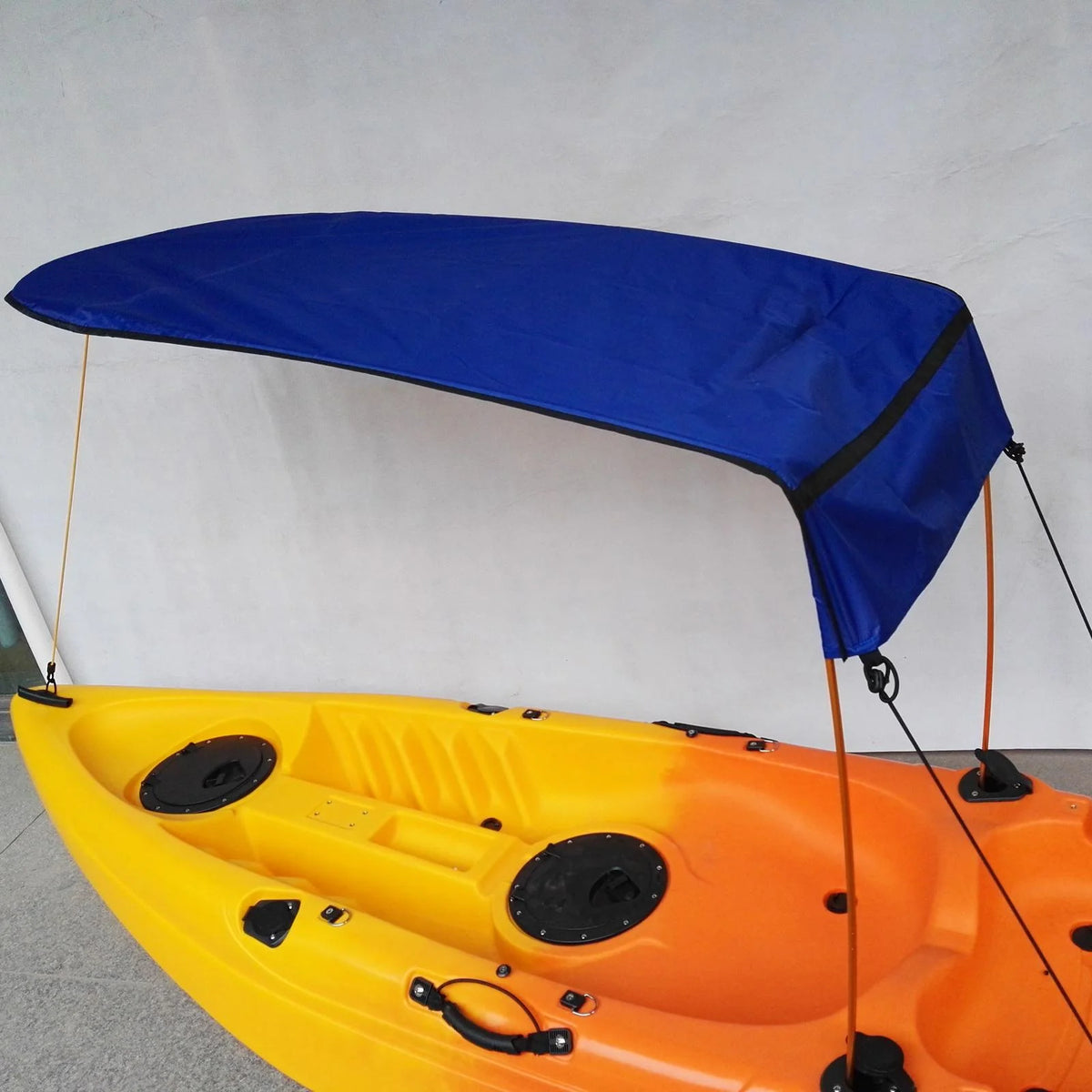 Gray Waterproof Oxford Cloth Canoe Sun Shade Canopy Q734712