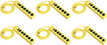6 PACK Yellow Metal Surge Protector Power Strip R585688