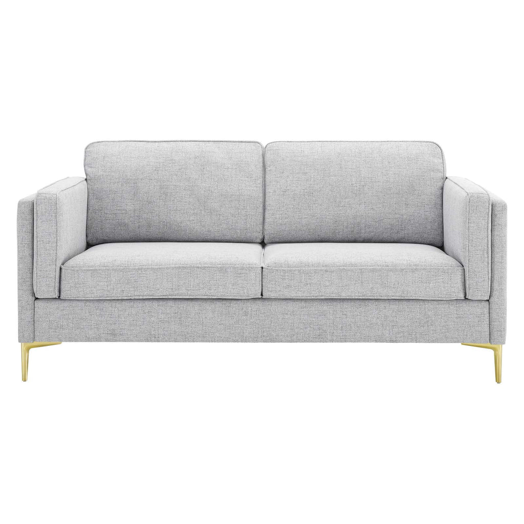 Light Grey Fabric Sofa B2819