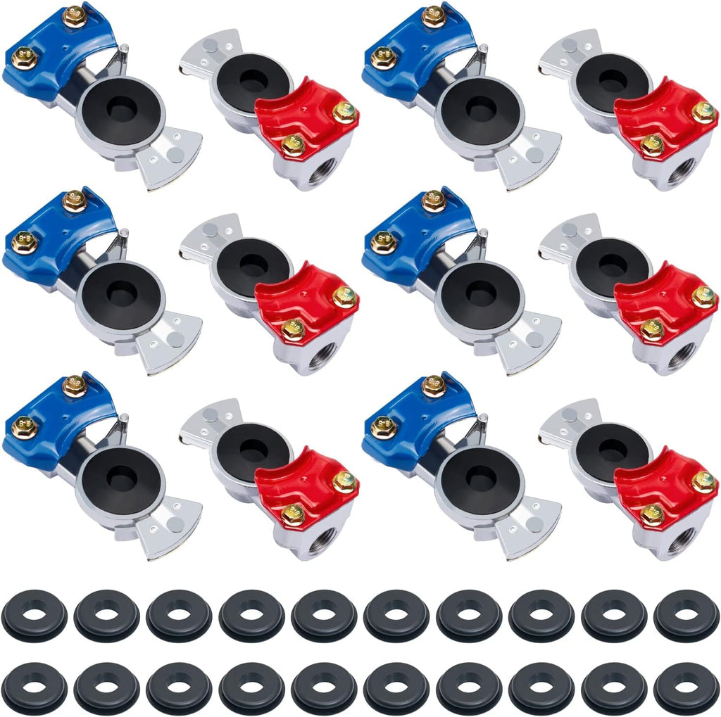 20pcs Universal Glad Hand Seals Aluminum Brake Coupling Set Y218205