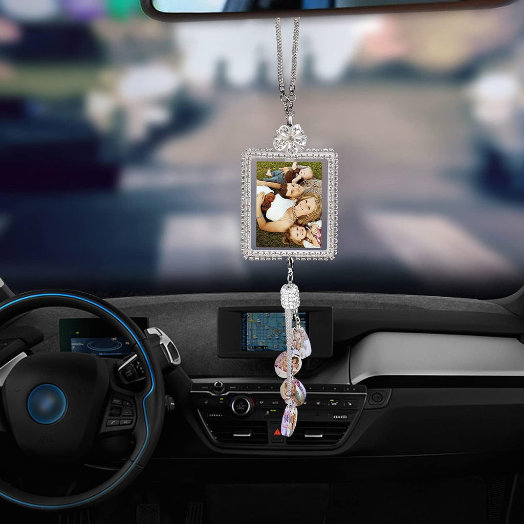 Crystal Car Charm Rearview Mirror Ornament Q365