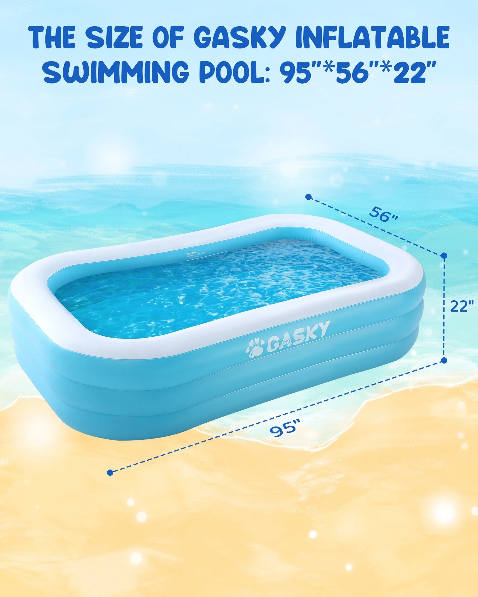 95In Inflatable Swimming Pool Y370260
