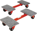 Red 2-Pack Heavy Cargo Moving Dollies with Ball Bearing Wheels D69894