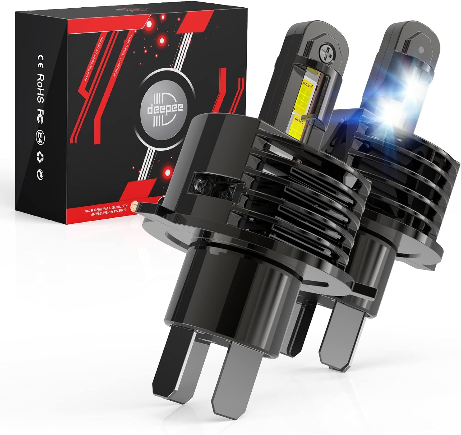 LED Headlight Bulb Conversion Kit 120W 20000LM 6500K Cold White (Pack of 2) L7865