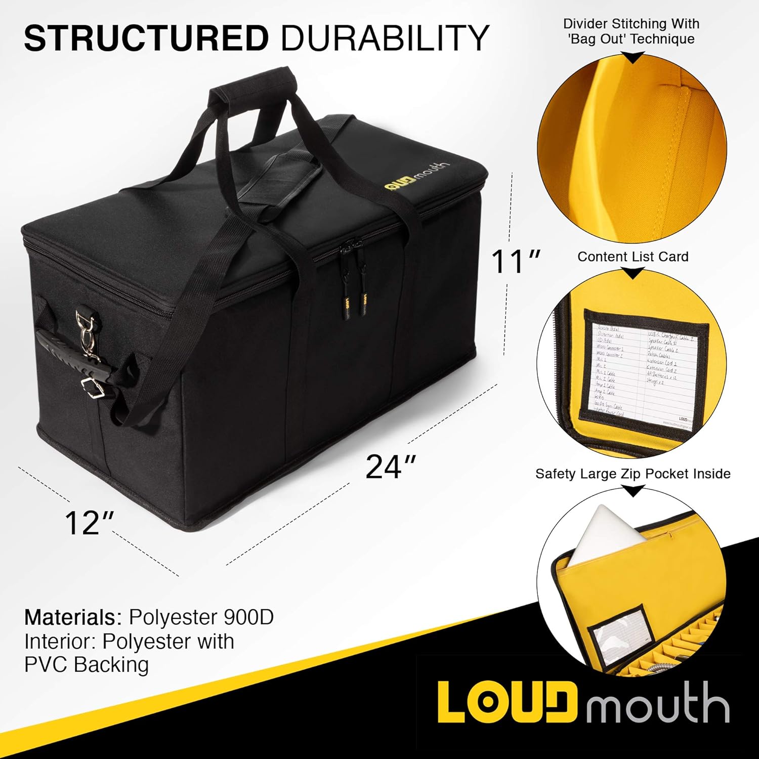 Large Cable File Bag with Shoulder Strap P409