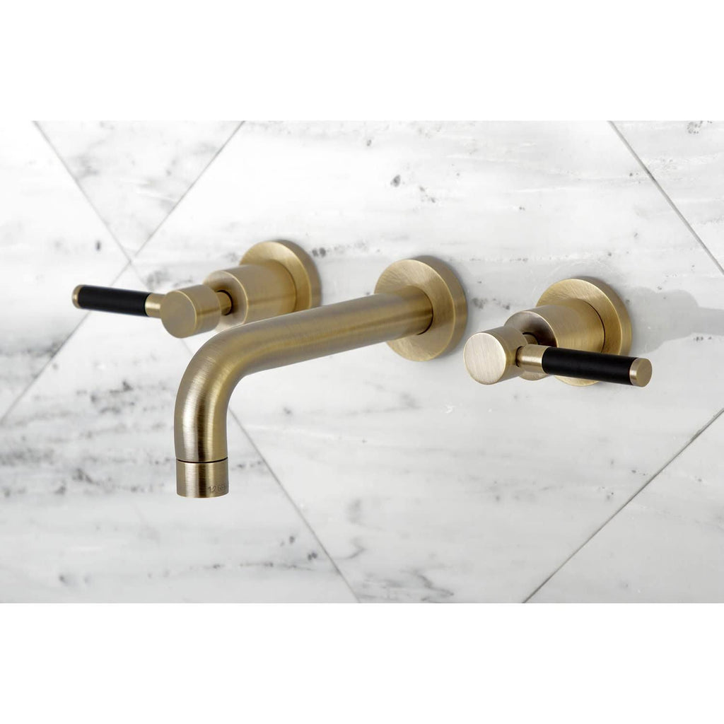 2-Handle Wall Mount Bathroom Faucet, Polished Nickel K7950