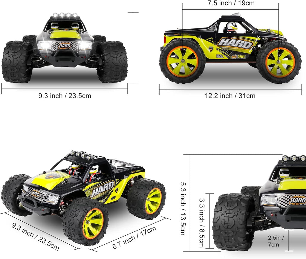 4WD RC Monster Truck with 550 Motor, Pack of 2 X5473