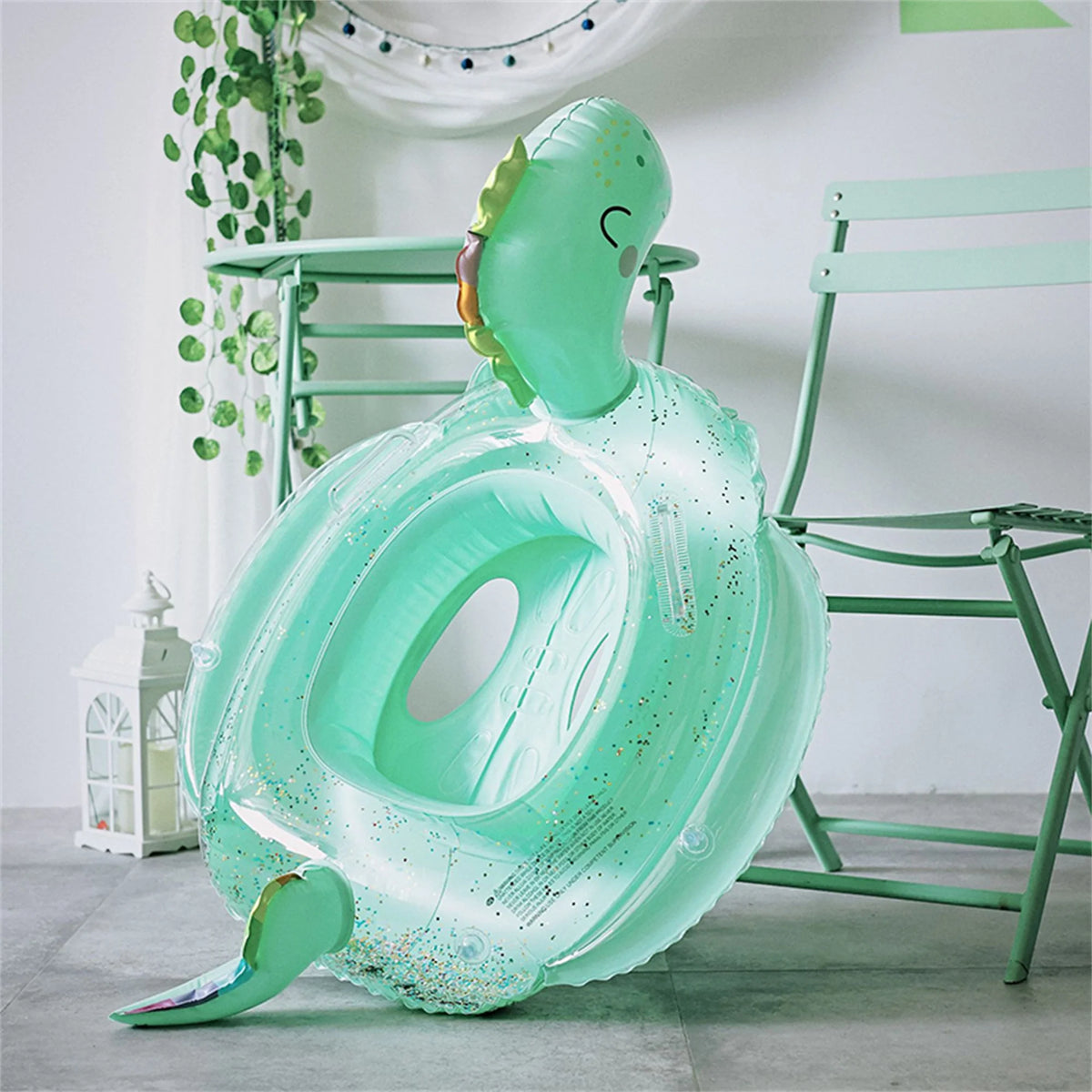 Inflatable Cartoon Dinosaur Swim Ring U40118