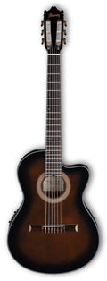 Dark Violin Sunburst Thinline Acoustic-Electric Classical Guitar J249
