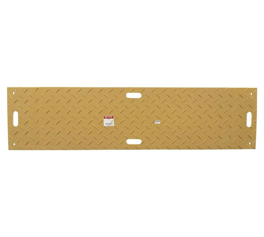 4 Pcs Tan Ground Protection Mats, 2' x 8', Heavy Equipment Mats D273618