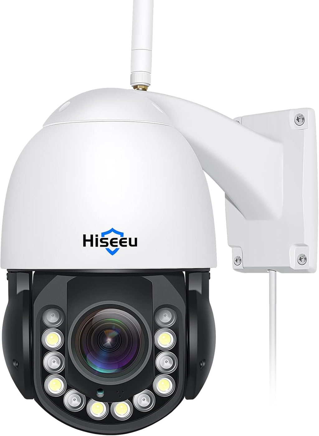 Wireless 30X Optical Zoom PTZ Camera Outdoor Two Way Audio 250ft Night Vision with Floodlight Security Camera Z6232